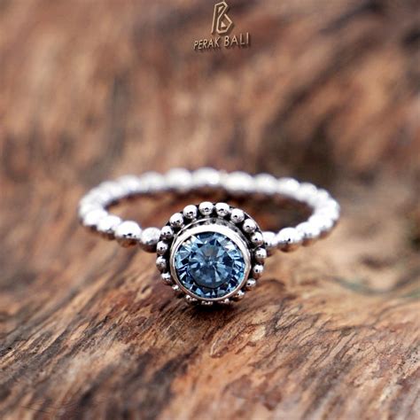 Jual Cincin Wanita Silver 925 Perak Bali Pandora Kembang Jawan Mata