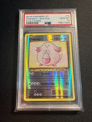 Pokemon Chansey Reverse Holo Xy Evolutions Psa Gem Mint Ebay