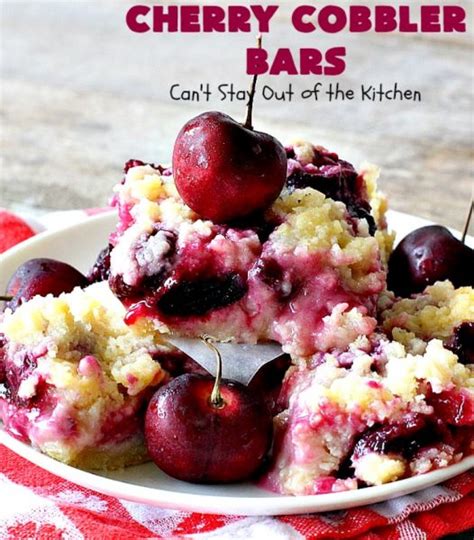 Cherry Cobbler Bars 4b7fd Can T Stay Out Of The Kitchen