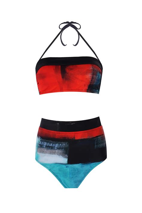 ZEKİ Desenli Straplez Bikini Fiyatı Yorumları Trendyol