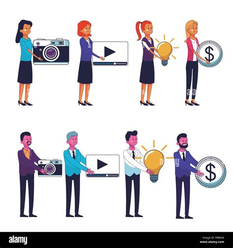 Set Of Business People Stock Vector Image And Art Alamy