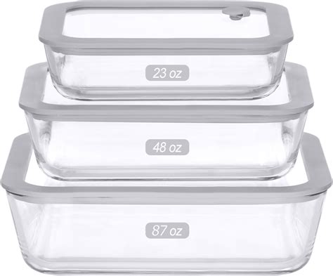 Amazon Ecoevo Glass Food Containers With Glass Lid Microwave Safe