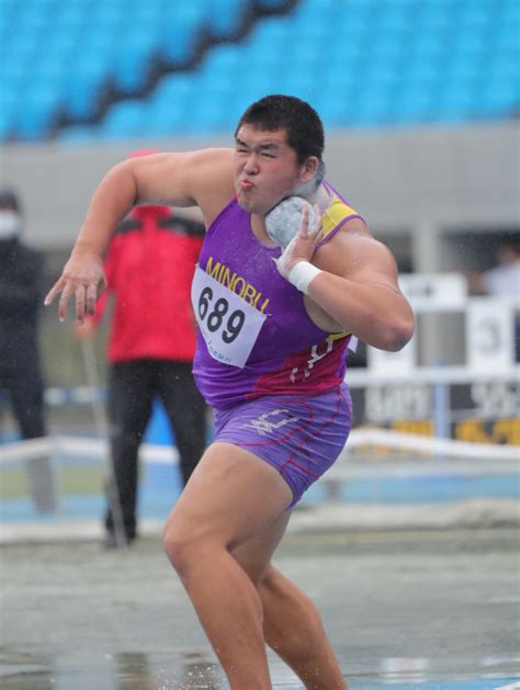 関東高校陸上の2日目、小森選手が男子砲丸投で優勝 一般財団法人 山梨陸上競技協会