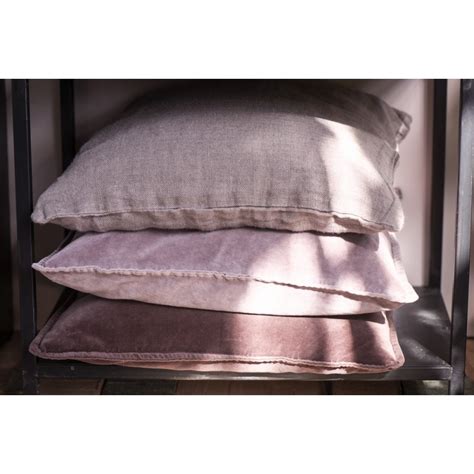 Ib Laursen Housse De Coussin Rectangulaire Velours 50 X 70 Cm Mauve