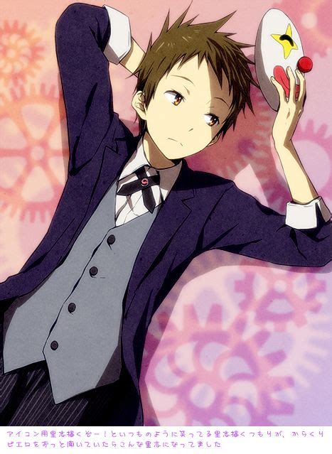 1boy Browneyes Brownhair Formal Fukubesatoshi Hyouka Mask Rito453 Shorthair Suit Tuxedo