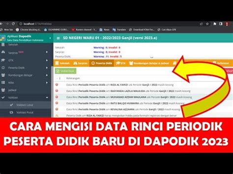 Cara Menyalin Data Periodik Peserta Didik Di Dapodik Seputar Dapodik