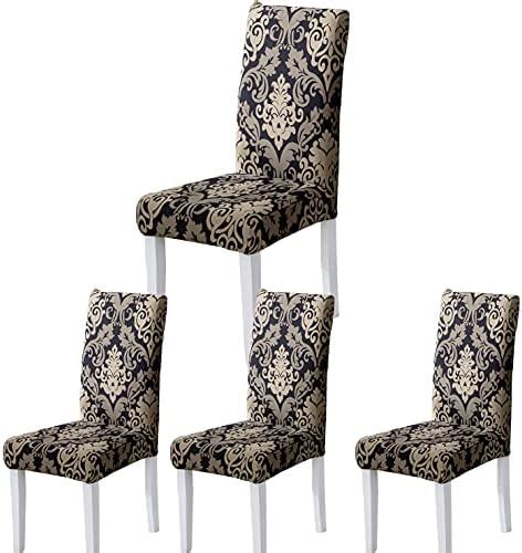 Amazon De ARNTY Stuhlhussen 4 6er Set Stuhlbezug Jacquard Esszimmer