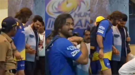 Ipl 2024 Watch Suresh Raina Helps A Limping Ms Dhoni On Way To Csk