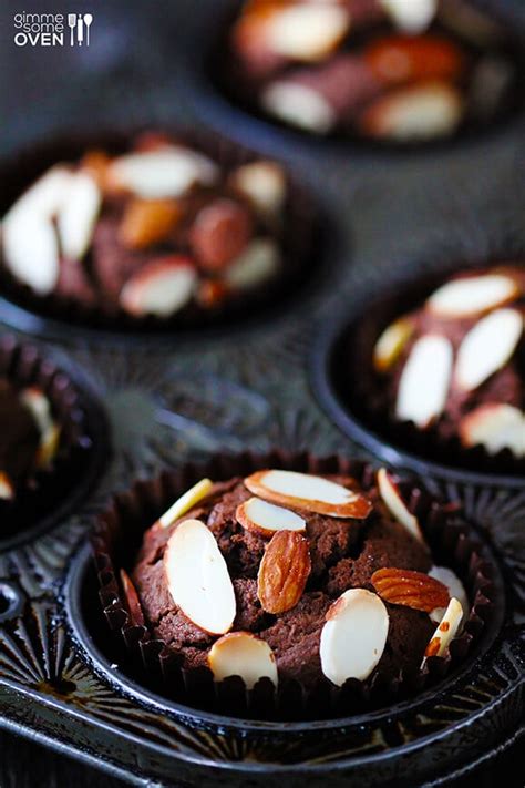 Chocolate Almond Muffins | Gimme Some Oven