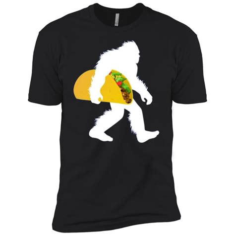 Bigfoot With Taco Sasquatch Gift Men Short Sleeve T Shirt