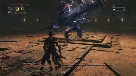 Bloodborne Abhorrent Beast Ailing Loran Chalice Dungeon Boss Fight