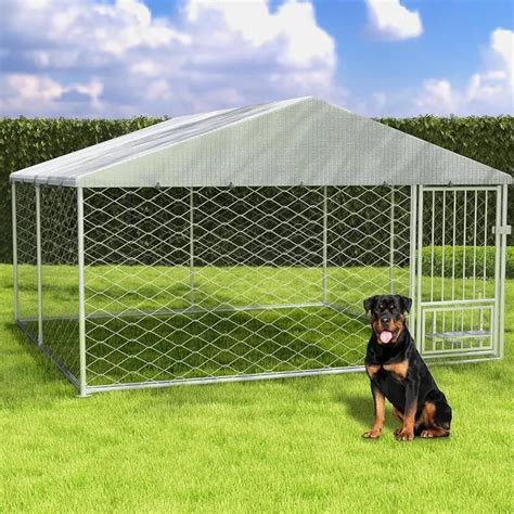 10x10 Large Outdoor Dog Kennel With Roof Wild Adventure Supply