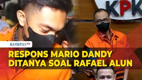 Respons Mario Dandy Saat Ditanya Soal Rafael Alun Jadi Tersangka Kpk