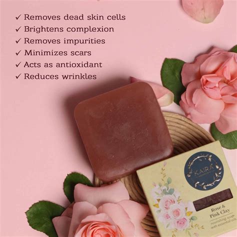 Shop Rose Pink Clay Soap Online Boost Skin Elasticity And Cell