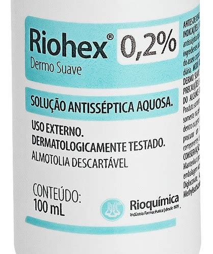 Clorexidina Aquosa Riohex Dermo Suave Ml Rioqu Mica Mercadolivre