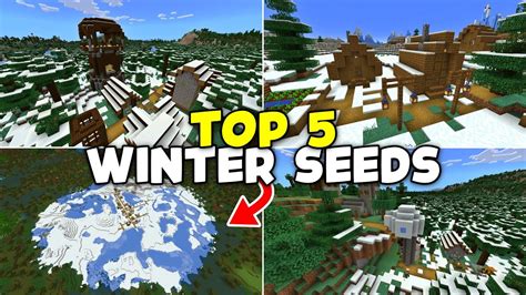 Top 5 Minecraft Winter Seeds For Java And Pocket Edition Youtube