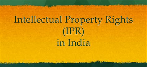 Intellectual Property Rights Ipr In India Rajras Ras Exam Preparation