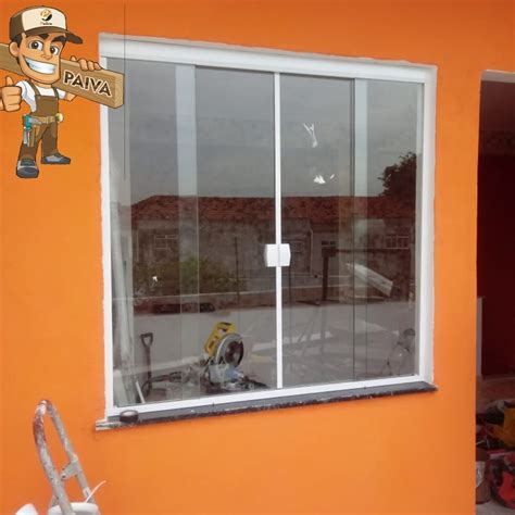 Janela Blindex Incolor 4 Folhas Correr 100x120 Rj Parcelamento Sem Juros