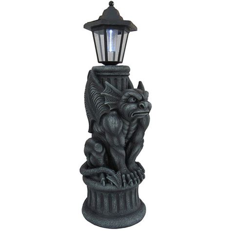 Glowing Grimace Gargoyle Outdoor Solar Lantern