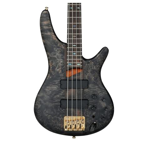 Disc Ibanez Sr800 Bass 2018 Black Ice Flat At Gear4music