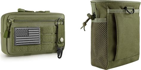 Amazon Frtkk Tactical Molle Admin Pouch With Usa Flag Patch And