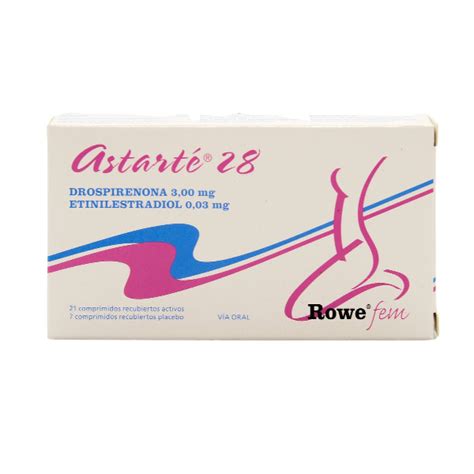 Astarté Drospirenona 3 00 mg Etinilestradiol 0 03 mg Caja de 28