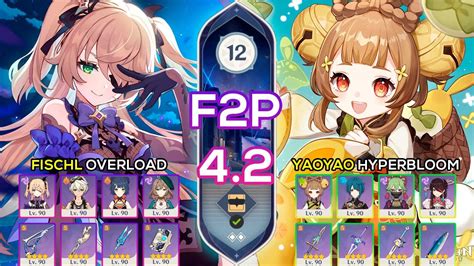 F2P Yaoyao Hyperbloom Fischl Overload I Spiral Abyss 4 2 Floor 12 9