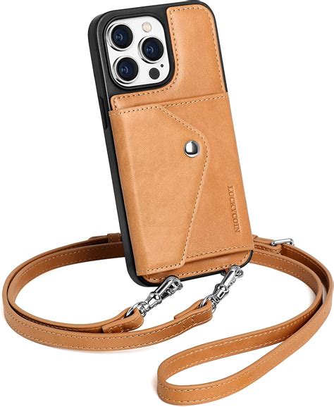 Amazon Luckycoin Full Leather Crossbody Wallet Case Compatible