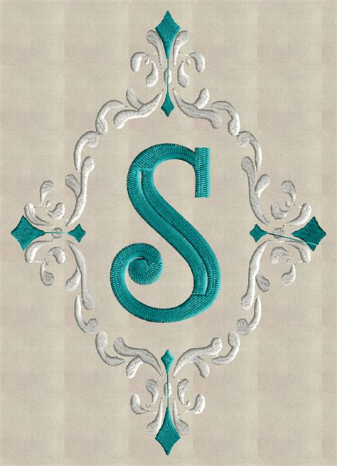 Alyssa Font Frame Monogram Font Not Included Embroidery Design Fil