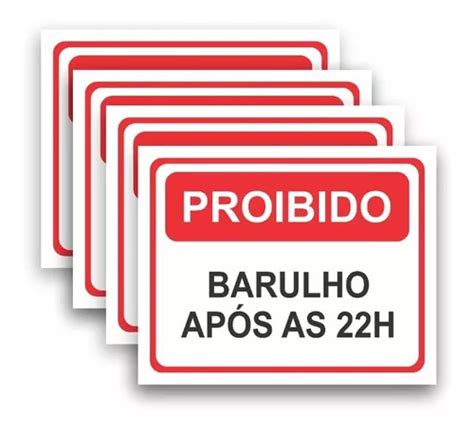 Placa De Sinaliza O Pvc Proibido Fazer Barulho Ap S As H