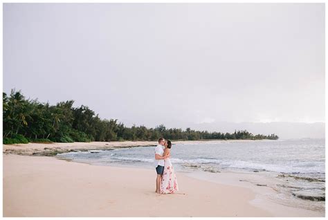 Niki Dylans Engagement Session Papailoa Beach Pinky Photography