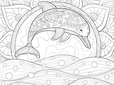 Free Dolphin Coloring Pages For Download Printable Pdf