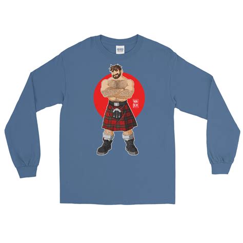 ADAM LIKES KILTS NAKED CHEST Long Sleeve T Shirt Shop Bobo Bear