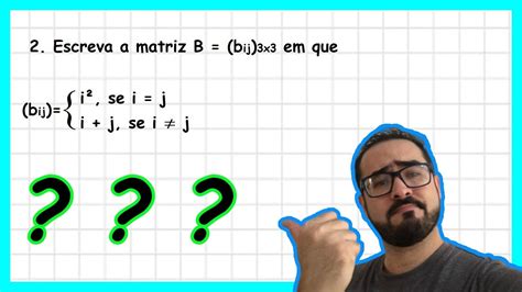 🏁 Matrizes Lei De Formação Com Exemplos 🏁 Youtube