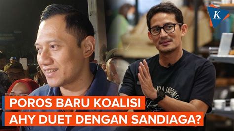 Tawa AHY Saat Ditanya Wacana Duet Dengan Sandiaga Uno Di Pilpres 2024