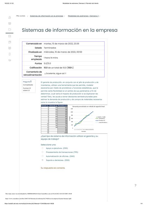 Solution Sistemas De Informaci N En La Empresa Examen Semana Pdf