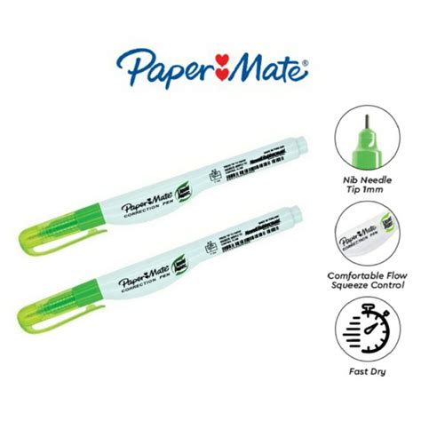 Paper Mate Liquid Paper Correction Pen 7ml Lazada