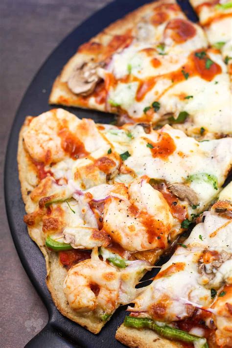 Cajun Pizza With Andouille Sausage And Shrimp Erica S Recipes