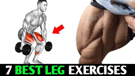 7 Best Exercises To Build Leg Muscles Fast Leg Workout At Gym Youtube