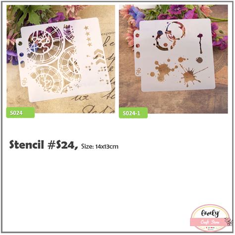 Jual Lovelycraftstore S24 Plastic Stencil Cetakan Stensil Lukis Craft Kue Cake Scrapbook