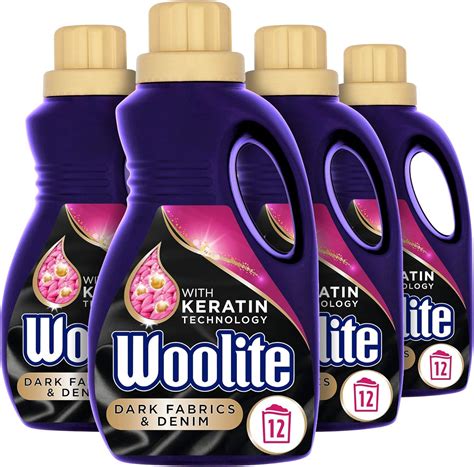 Woolite Liquid Laundry Detergent 750ml Pack Of 4 For Dark Fabrics