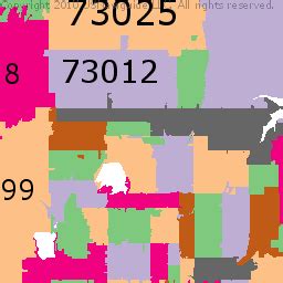 Oklahoma Zip Code Map Printable