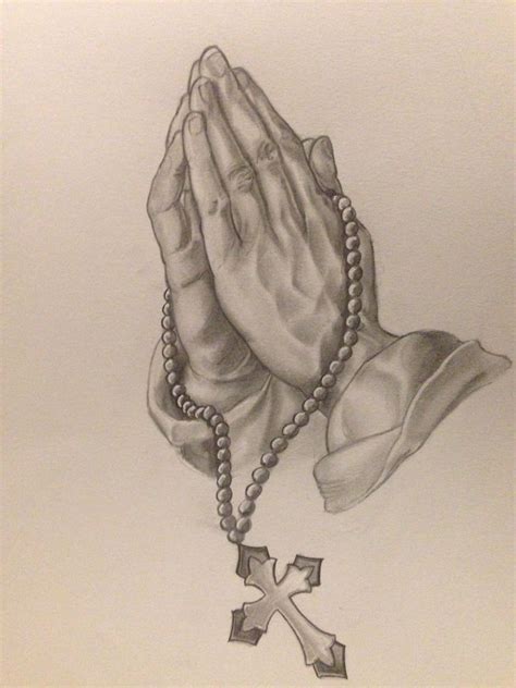 Praying hands Rosary Tattoo Arm, Prayer Hands Tattoo, Praying Hands ...