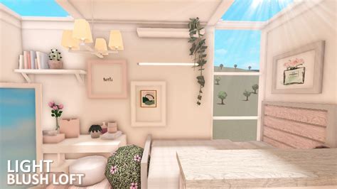 Bloxburg Light Blush Loft 40k L Tour Speedbuild ♡ Youtube