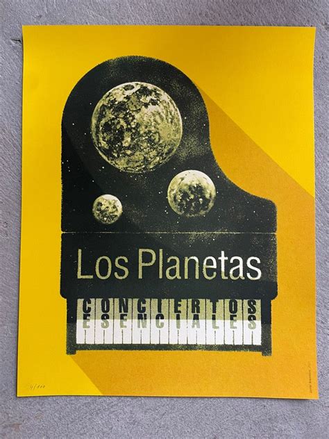 Cartel Los Planetas Conciertos Esenciales Edici N Limitada El