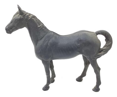 Lot Vintage Hubley Cast Iron Horse Door Stop