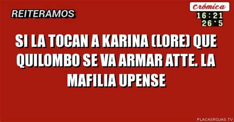 SI LA TOCAN A KARINA LORE QUE QUILOMBO SE VA ARMAR ATTE LA MAFILIA