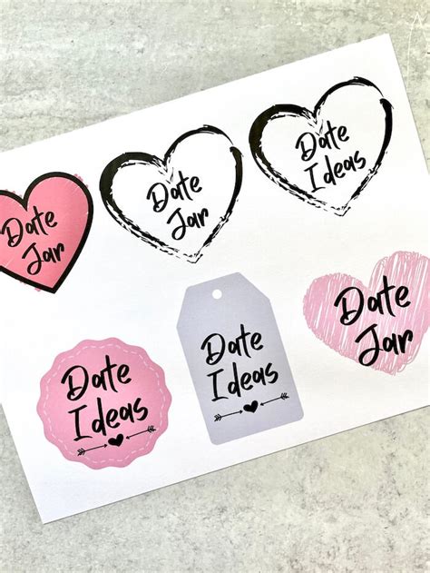 Make your Own Date Jar with These Ideas - Free Printable List!