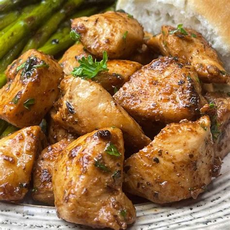 Garlic Butter Chicken Bites Best Crafts And Recipes