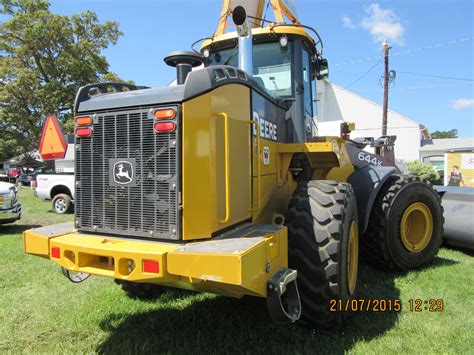 Rear Of John Deere 644K Hybrid Construction Equipment Earth Moving